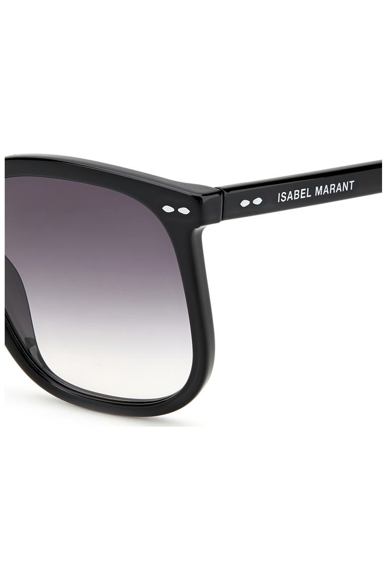 56mm Cat Eye Sunglasses, Alternate, color, BLACK/ GREY SHADED