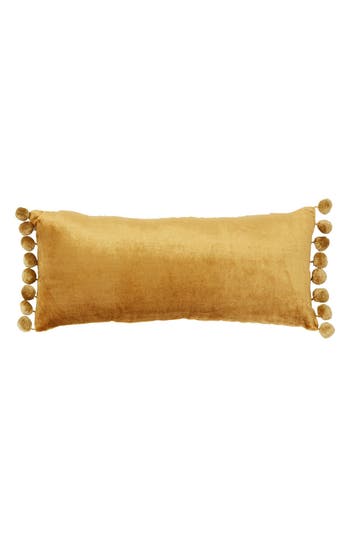 Roselli Trading Company Jodhpur Tassel Oblong Pillow In Olive