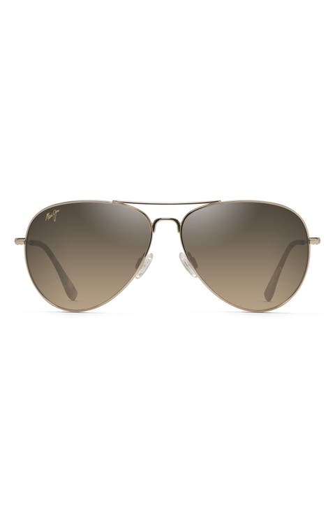 Mavericks 61mm Polarized Oversize Aviator Sunglasses