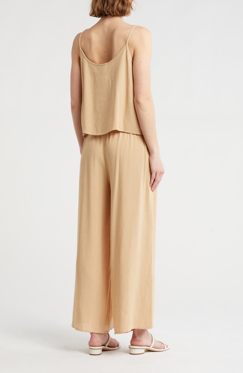 NORDSTROM RACK Cover-Up Tank & Pants Set, Alternate, color, Tan Shore