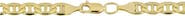 Bliss Diamond Fremada 14k Gold Filled Men's 5mm Mariner Link Chain Necklace