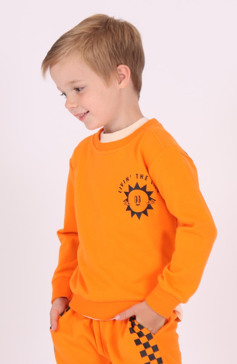 TINY TRIBE Kids' Livin' Cotton Graphic Sweatshirt, Alternate, color, 