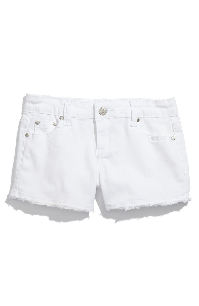 Tractr Frayed Shorts, Main, color, White