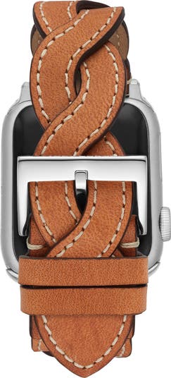 Braided Leather 20mm Apple Watch<sup>®</sup> Watchband