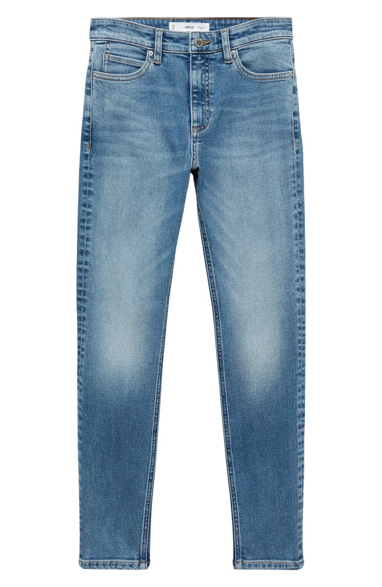MANGO Newisa Mid Rise Skinny Jeans, Alternate, color, Medium Blue