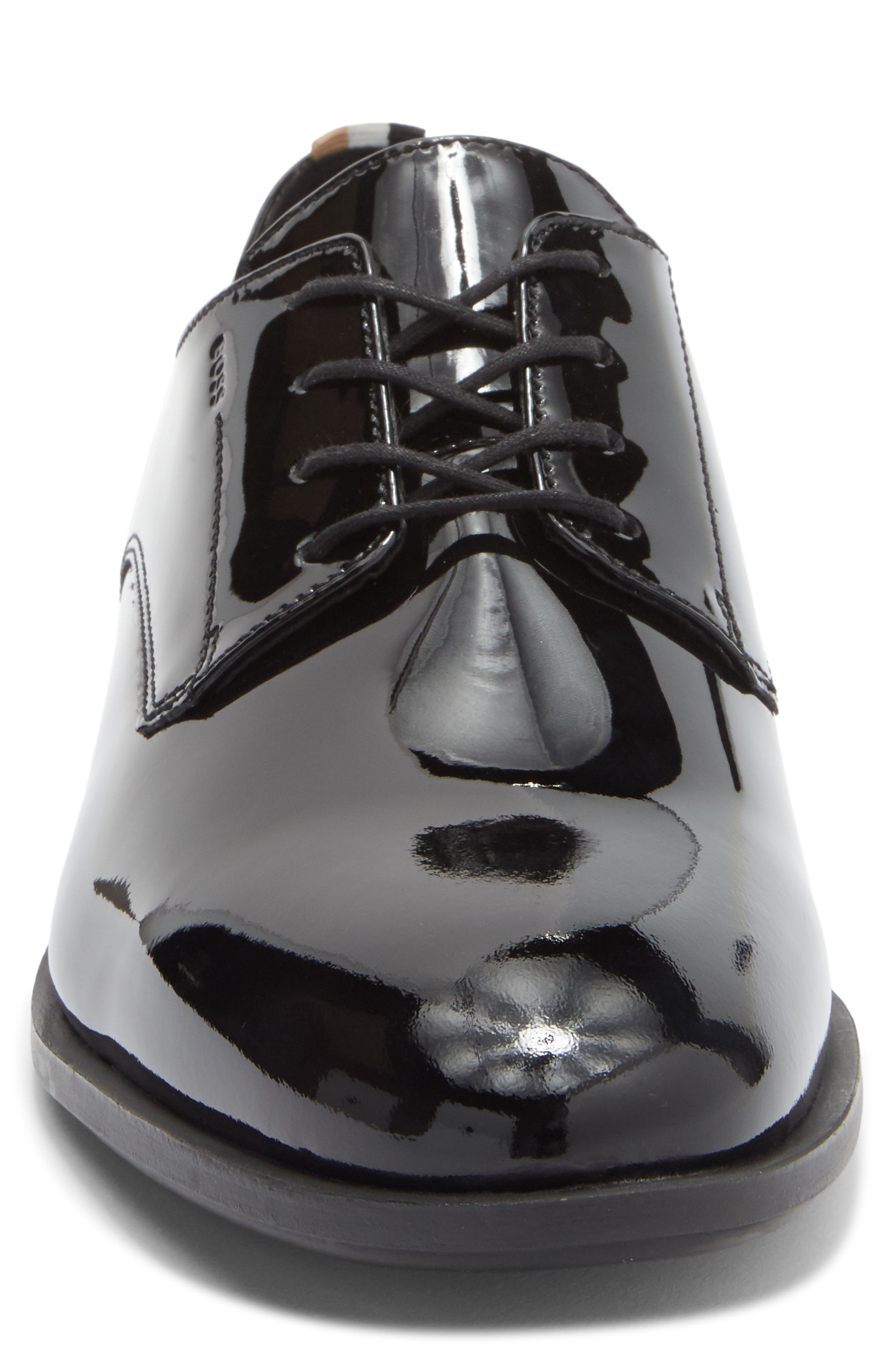 BOSS Colby Patent Derby, Alternate, color, Black