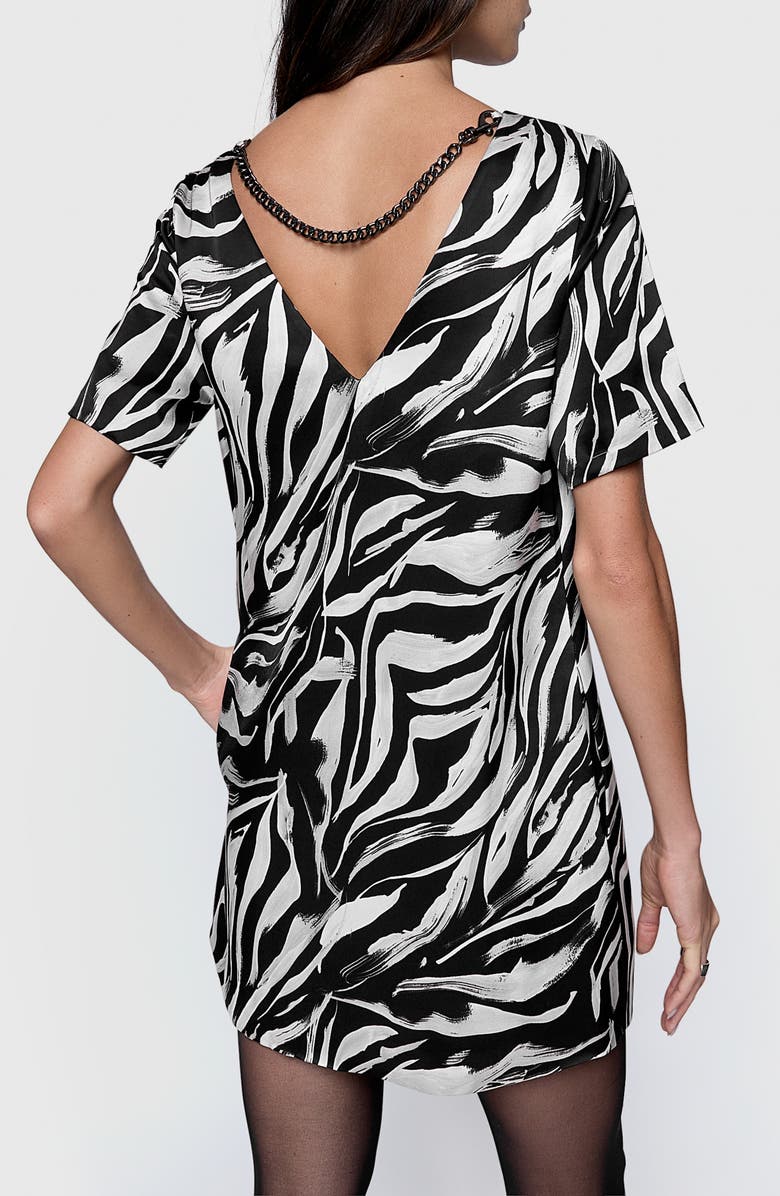 Rebecca Minkoff Ava Stripe Short Sleeve Minidress, Alternate, color, 