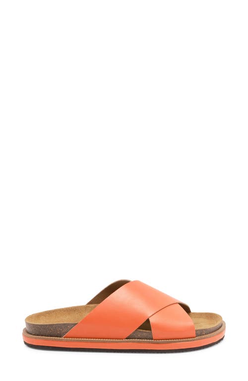Free People Sidelines Slide Sandal In Orange