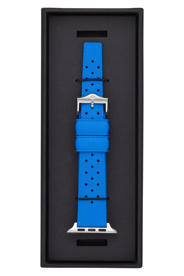 Tropic Rubber Apple Watch® Watchband, Alternate, color, BLUE