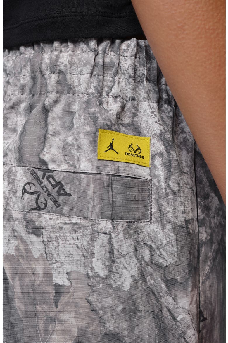 Jordan Brooklyn Realtree APX Print Wide Leg Pants, Alternate, color, WHITE/ BRIGHT CITRON