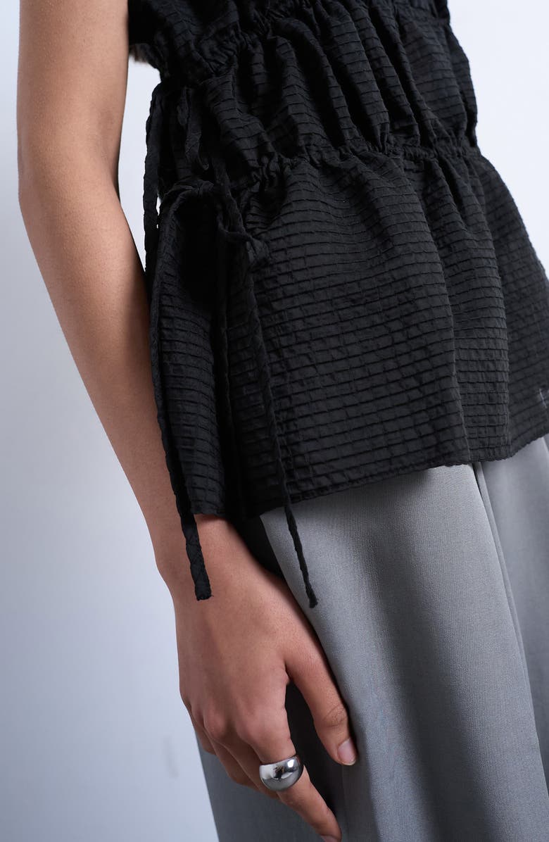 Topshop Channeled Side Tie Top, Alternate, color, 