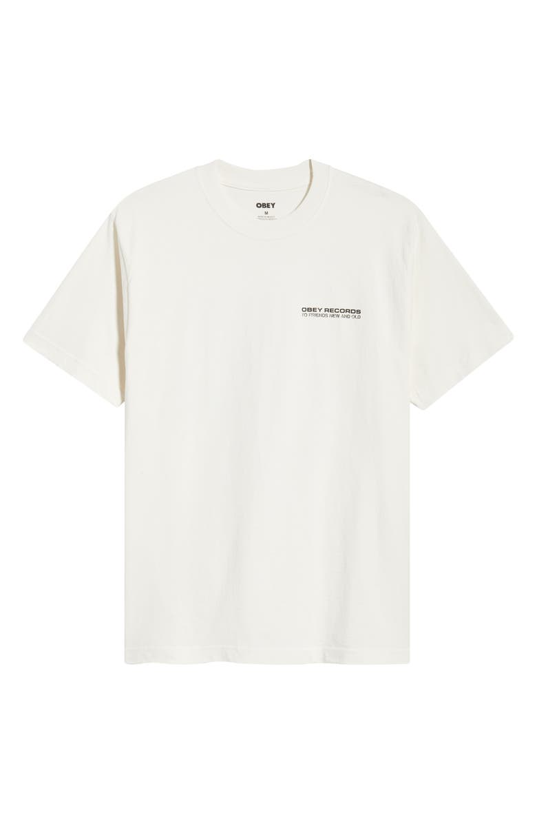 Obey To New Friends & Old Graphic T-Shirt, Alternate, color, Vintage White