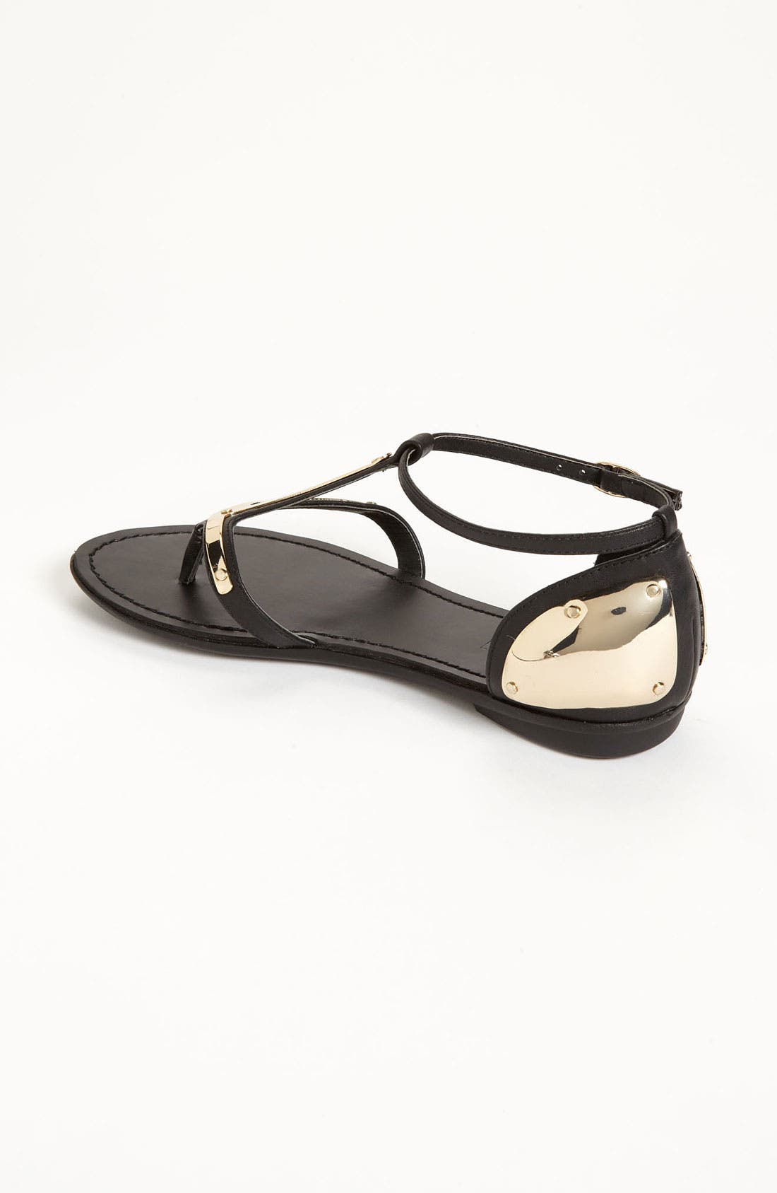 'Arrow' Sandal, Alternate, color, BLACK