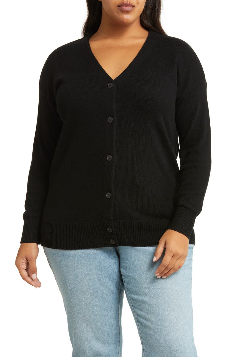 Madewell V-Neck Relaxed Merino Wool Blend Cardigan, Alternate, color, 