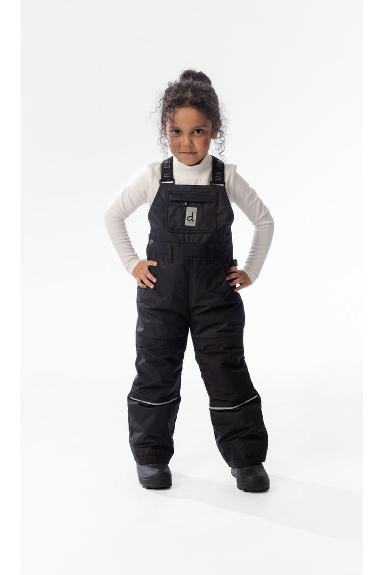Play Adjustable Suspenders & Knees Overall Snow Bib, Alternate, color, Noir
