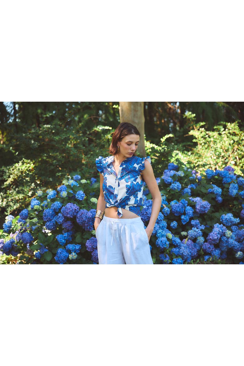 Cc Frida Crispy Cotton Shirt, Alternate, color, Blue Eenika