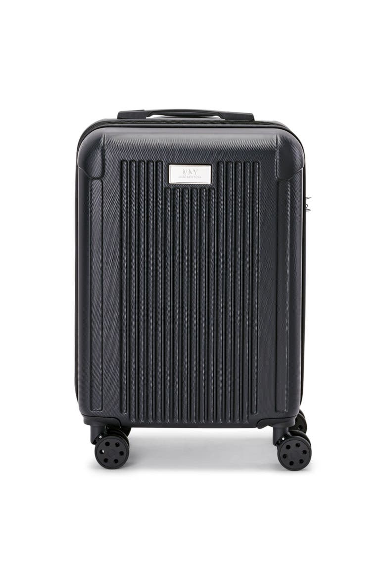 Lotus 21" Upright Carry On Suitcase, Main, color, Black