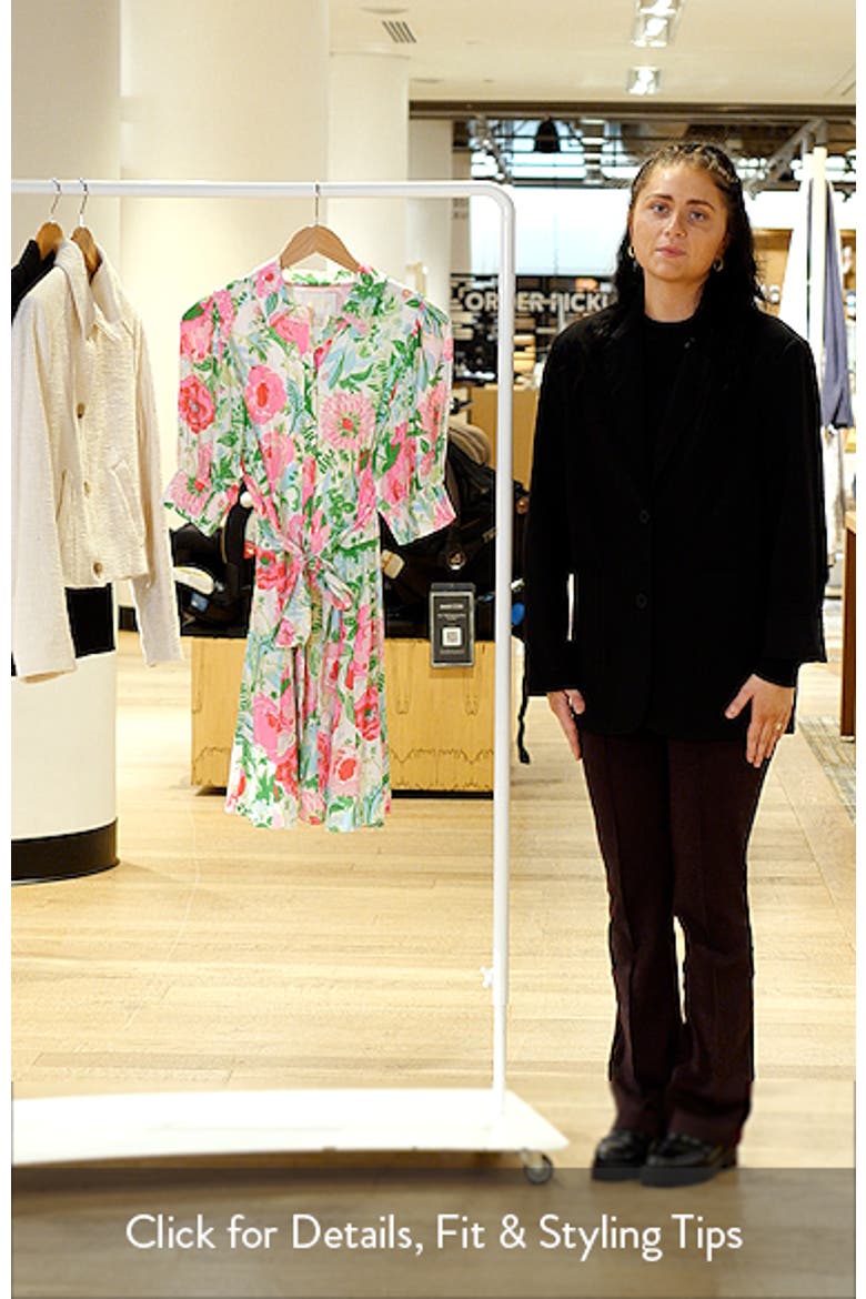 Larkyn Floral Elbow Sleeve Shirtdress video