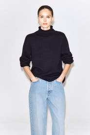 COS Pure Cashmere Mock-neck Sweater