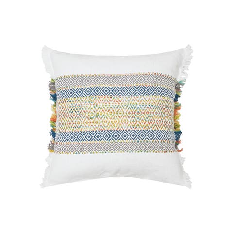 Ashley Woven Stripe Decorative Throw Pillow, 22" x 22"