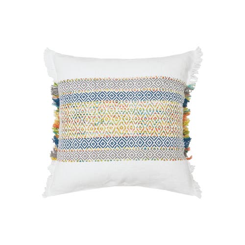 Carol & Frank Ashley Woven Stripe Decorative Throw Pillow, 22" X 22" In Multi