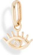Anzie x Mel Soldera Lash Evil Eye Pendant Charm