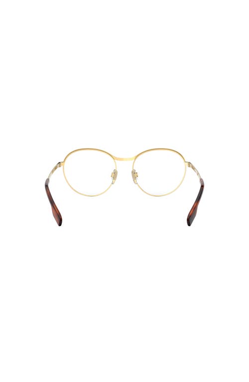 Burberry 53mm Round Optical Glasses In Neutral