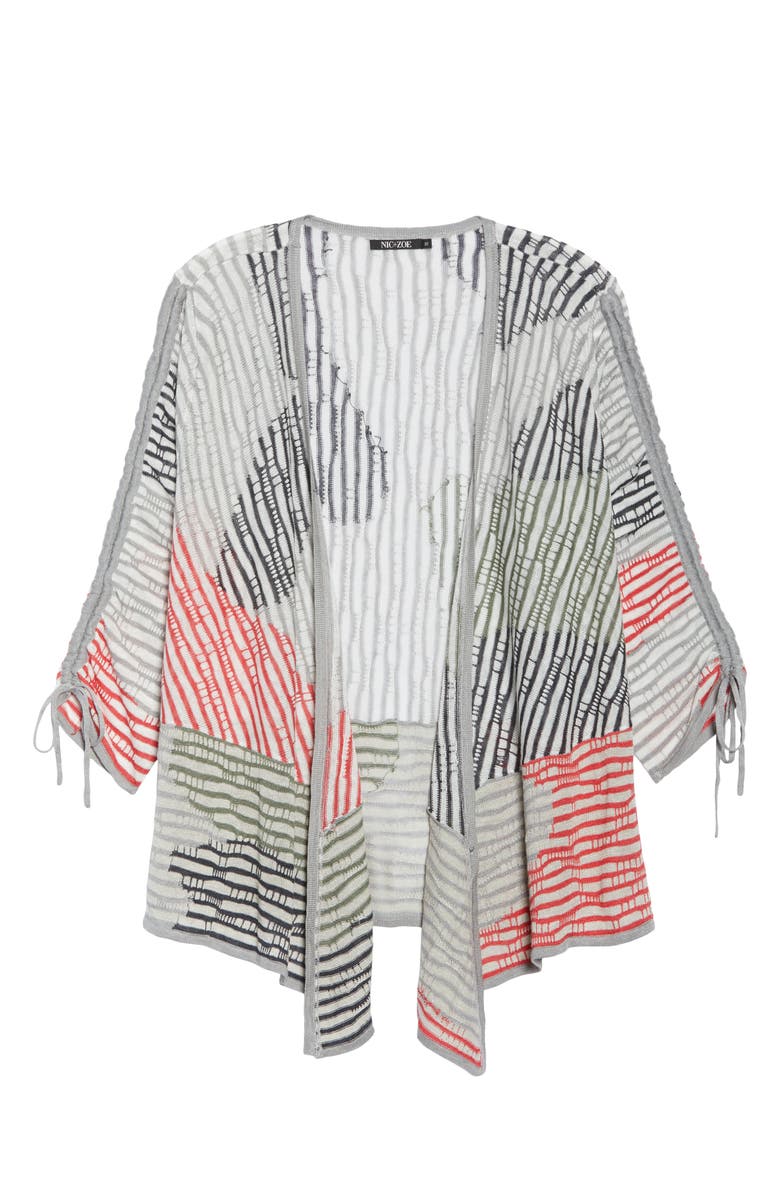 NIC+ZOE Stitch Block 4-Way Convertible Cardigan, Alternate, color,