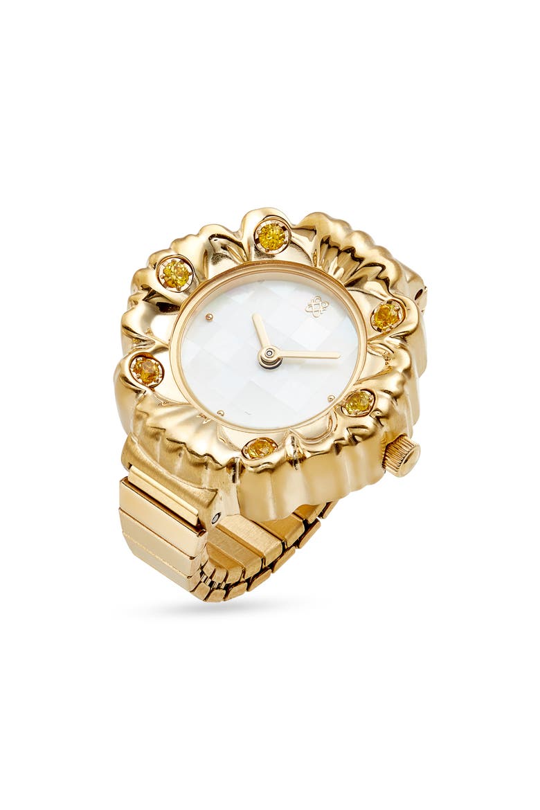 Baroque Ring Watch, 25mm, Main, color, NACRE