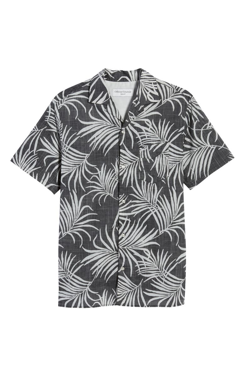 Officine Générale Dario Short Sleeve Button-Up Shirt, Alternate, color,