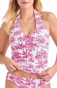 Tommy Bahama Island Cays Point Reversible Tankini Top