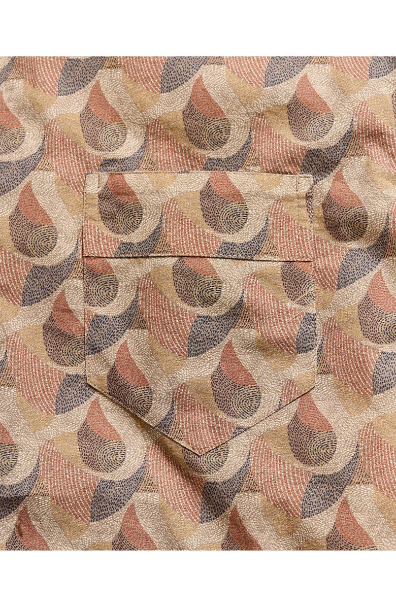 Billy Reid Pickwick Flow Button-Up Shirt, Alternate, color, Beige Multi