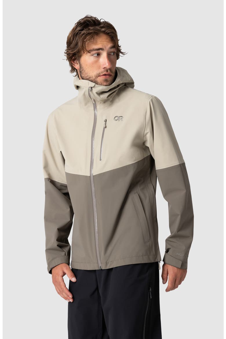Foray 3L Waterproof Jacket, Alternate, color, PRO KHAKI/ GRAVEL