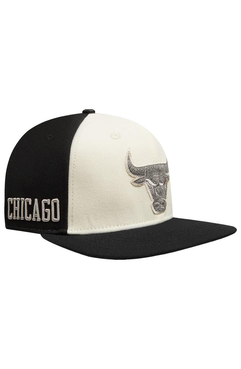 PRO STANDARD Men's Pro Standard  Cream Chicago Bulls French Terry Snapback Hat, Main, color, Cream