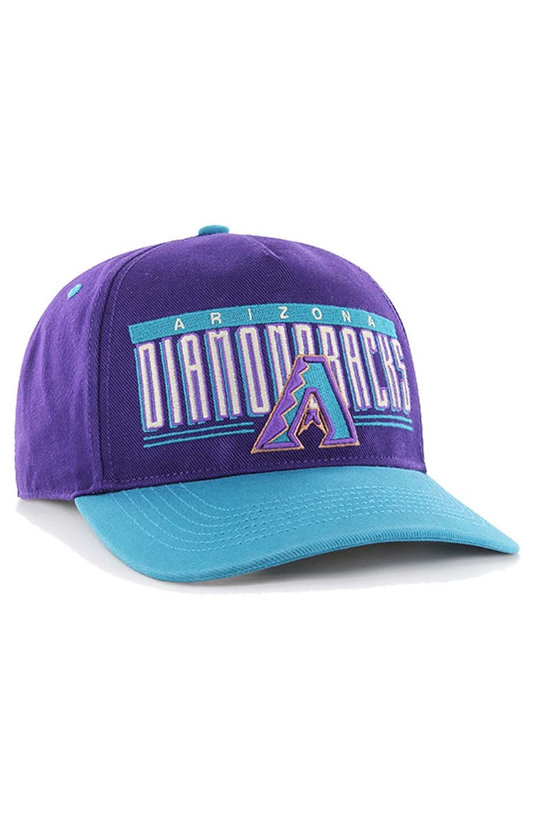 '47 Men's '47 Purple Arizona Diamondbacks Double Headed Baseline Hitch Adjustable Hat, Alternate, color,