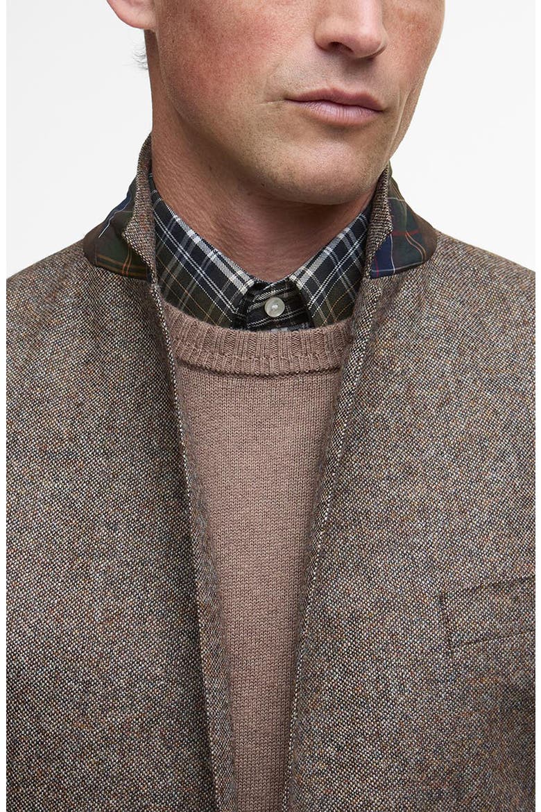 Godfrey Moons Shetland Brushed Wool Mélange Sport Coat, Alternate, color, BROWN