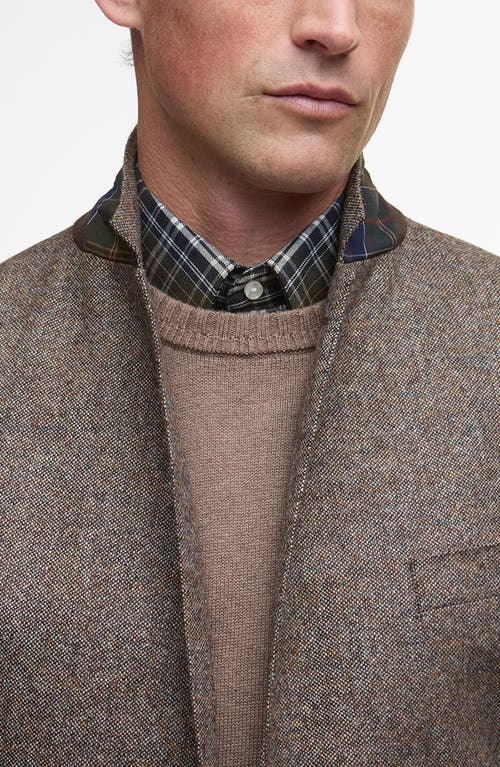 Barbour Godfrey Moons Shetland Slim Fit Blazer In Gray