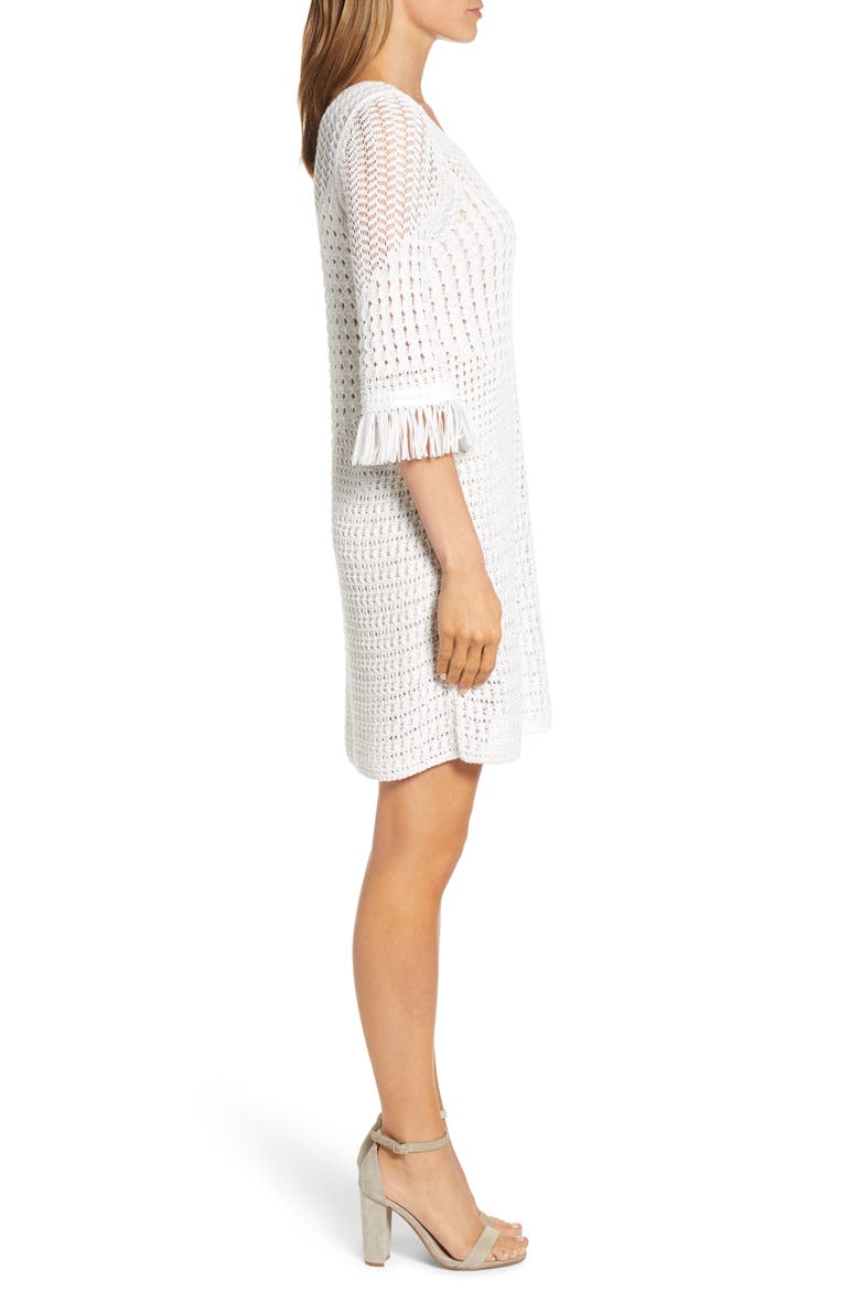 Beach Stroll A-Line Dress, Alternate, color, PAPER WHITE