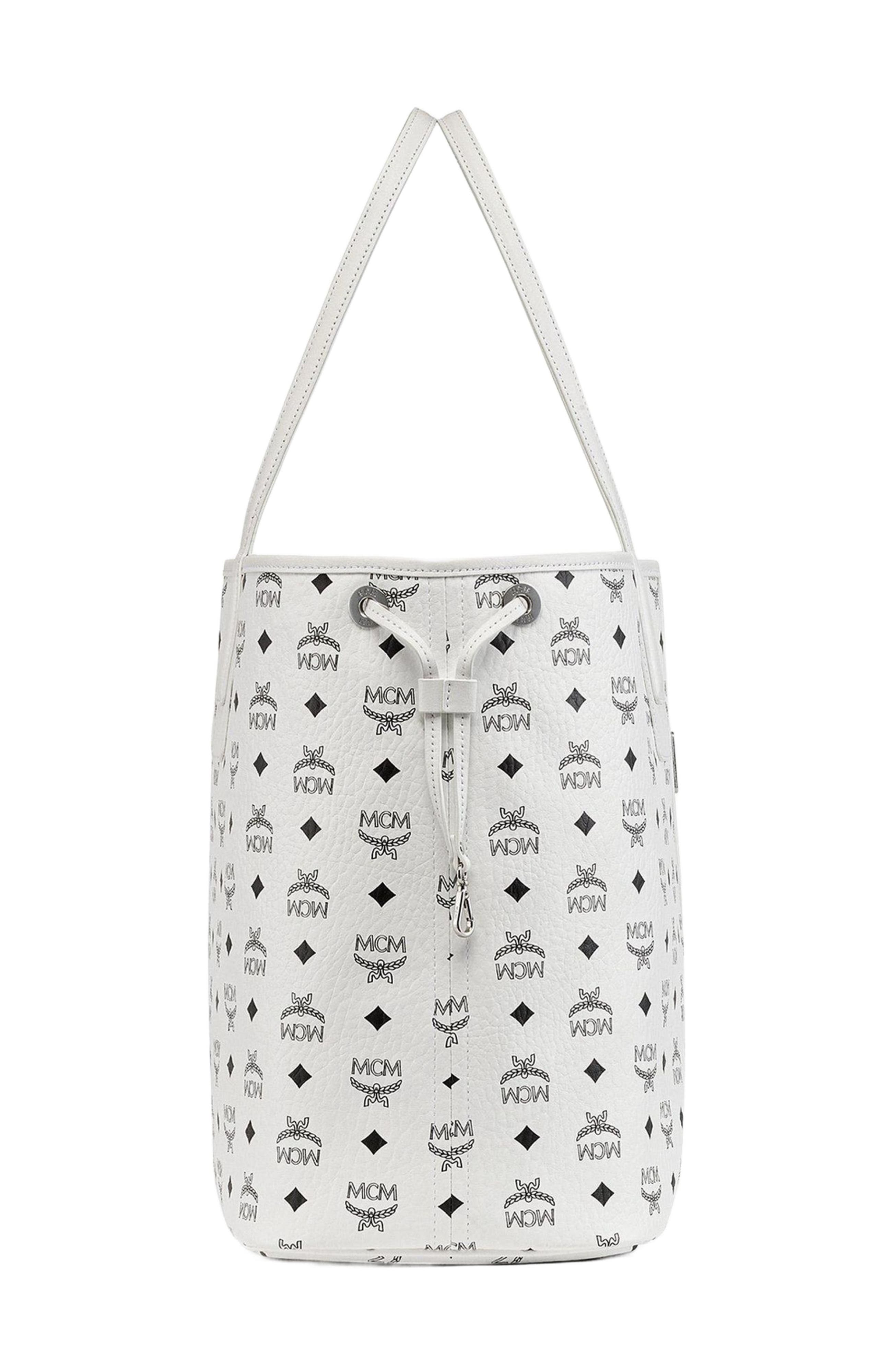 MCM Large Reversible Liz Shopper in Visetos, Alternate, color, 