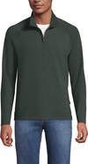 Lands' End Long Sleeve Raglan Hybrid Quarter Zip