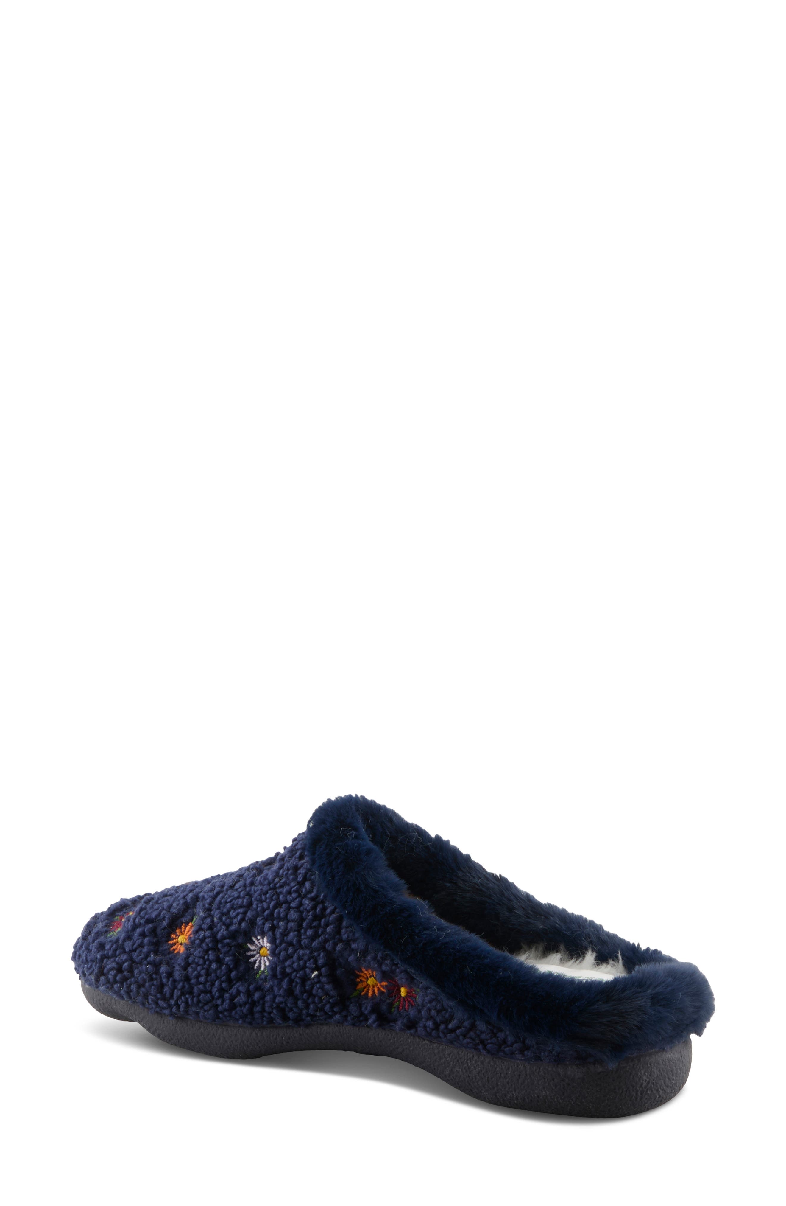Abouquet Mule Slipper, Alternate, color, NAVY