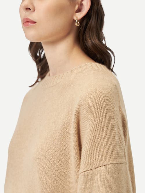Gobi Mongolian Cashmere Loose-fit Cashmere Sweater In Beige
