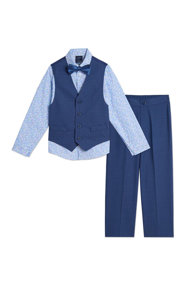 Tommy Hilfiger Glen Plaid Vest 4-Piece Set, Main, color, 