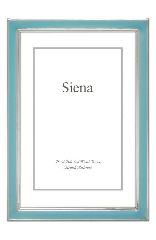 Siena Enamel & Silvertone 5 X 7-inch Picture Frame In Light Blue