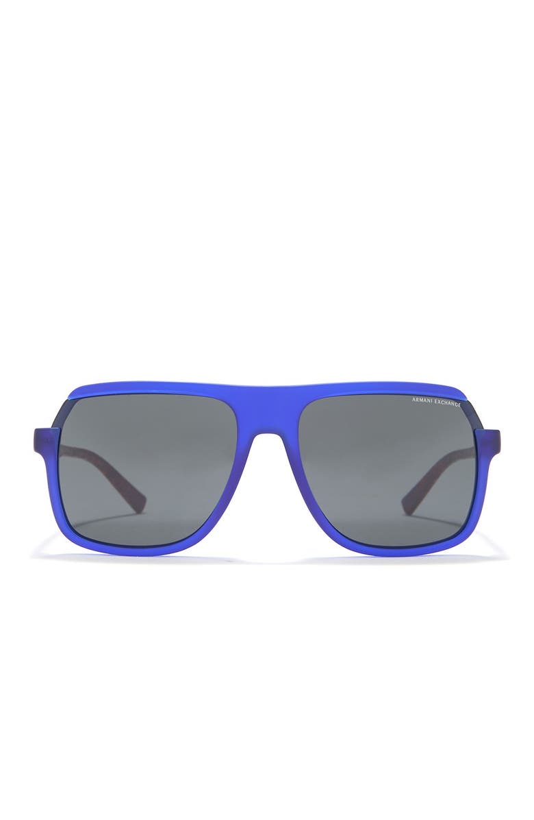 AX Armani Exchange 58mm Square Sunglasses, Alternate, color,