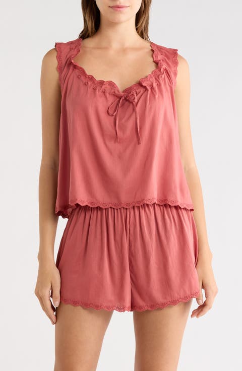 Hazel Short Cotton Blend Pajamas