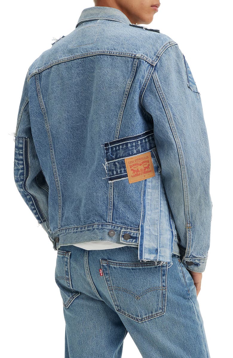 Levi's<sup>®</sup> Patched Denim Trucker Jacket, Alternate, color,