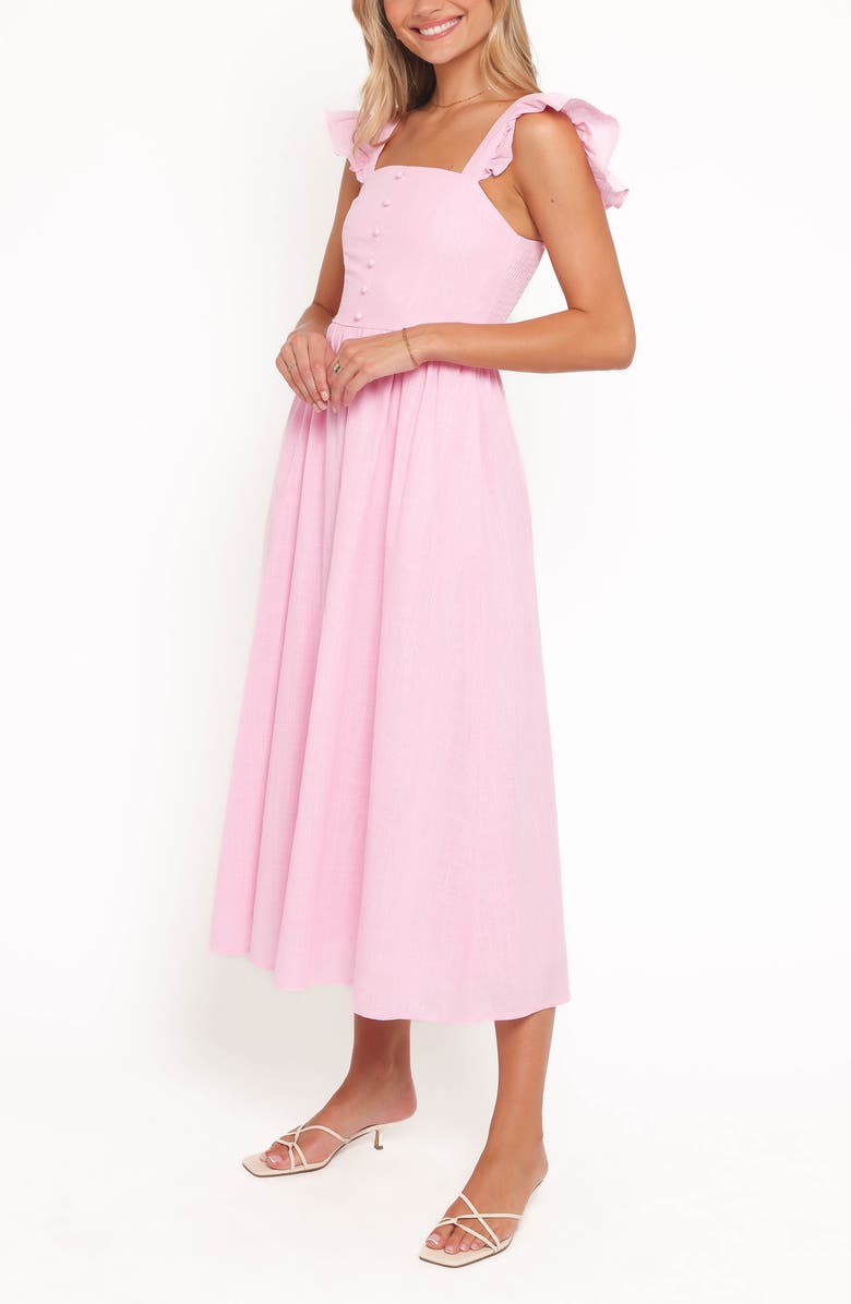Petal & Pup Tiarne Fit & Flare Midi Dress, Alternate, color, Pink