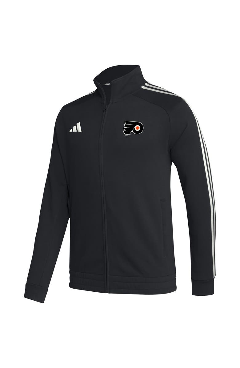 adidas Men's adidas  Black Philadelphia Flyers Raglan Full-Zip Track Jacket, Alternate, color, 