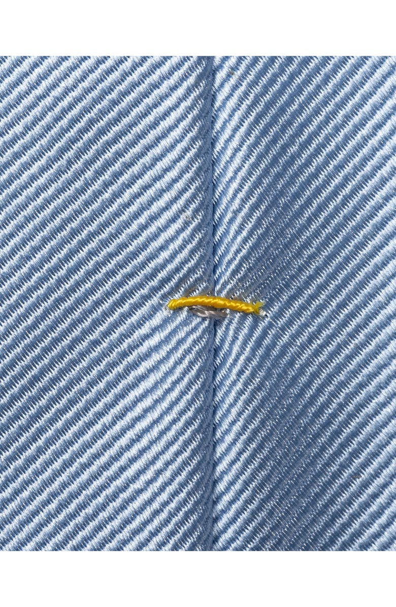 Eton Light Blue Solid Silk Twill Tie, Alternate, color, Light Blue